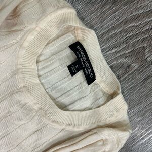 Banana Republic 100% merino wool cream sweater